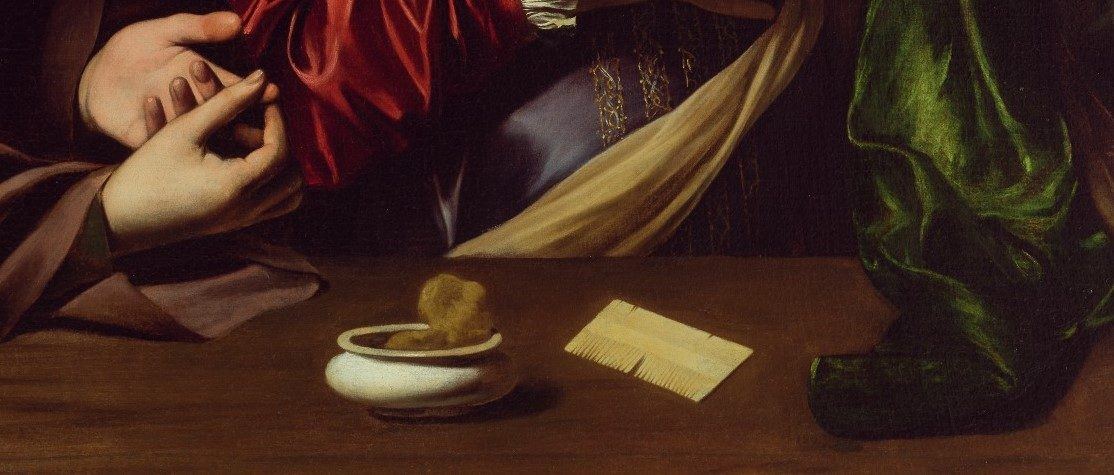 Martha and Mary Magdalene — the comb and the sponzarol, set aside