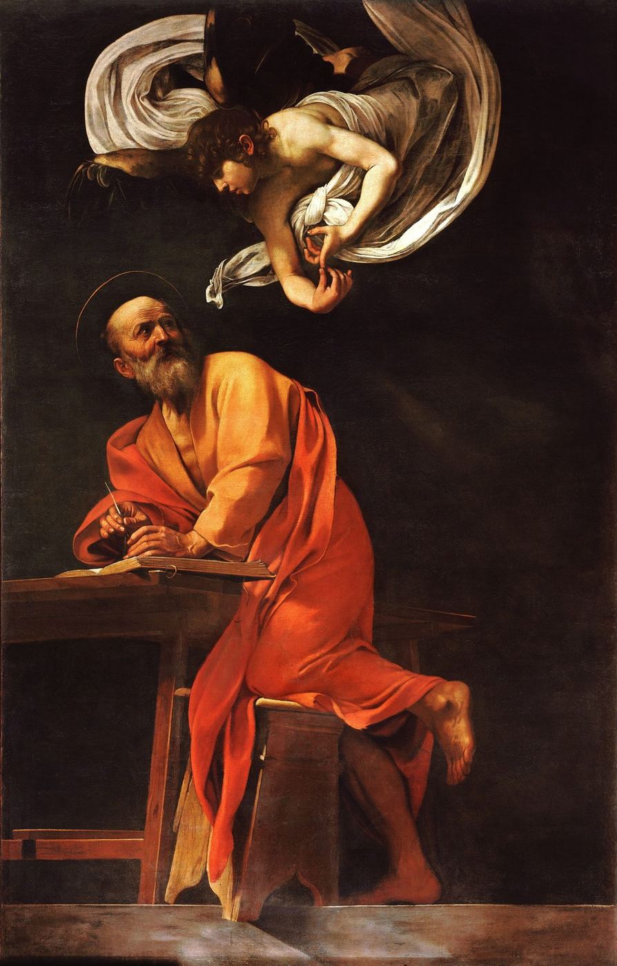 The Inspiration of Saint Matthew, 1602