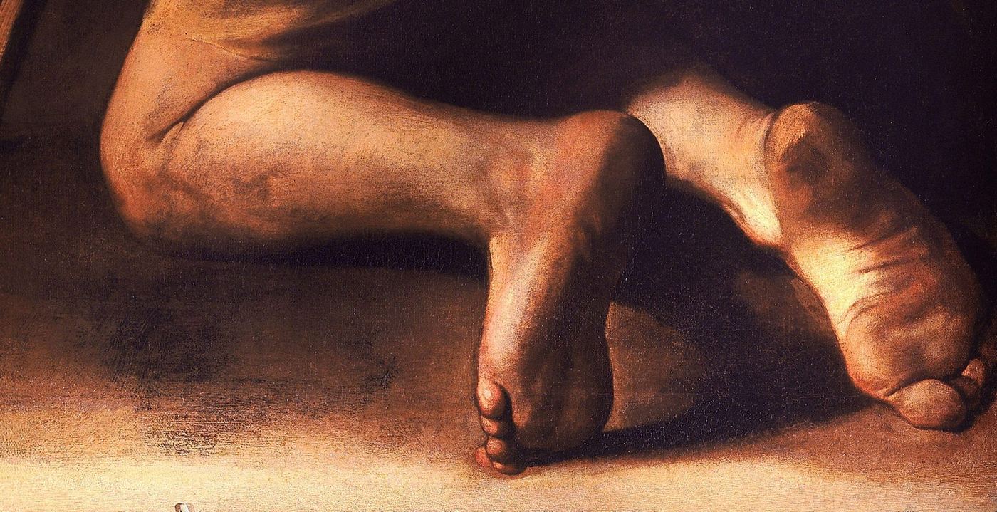Madonna di Loreto — the pilgrim’s feet