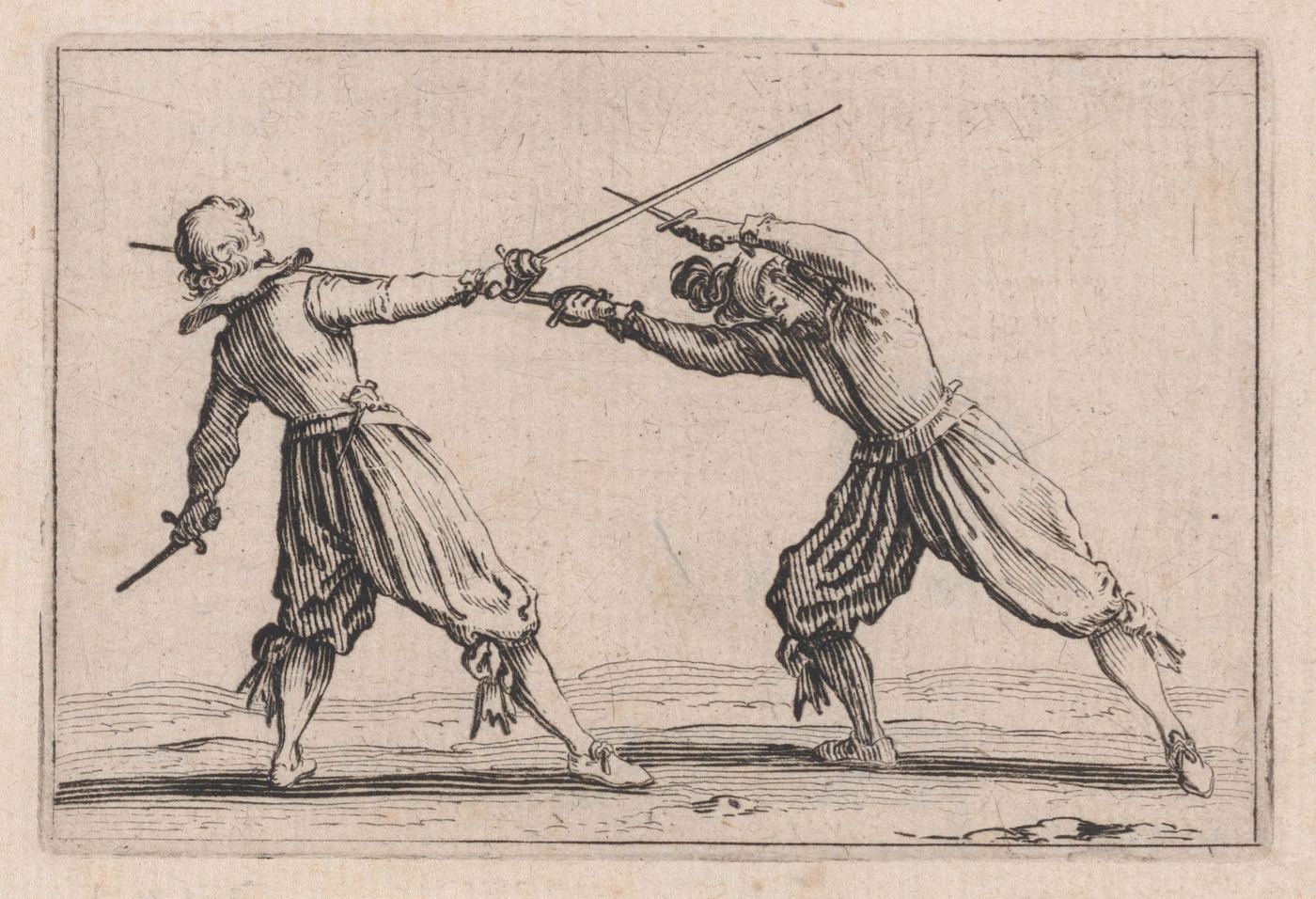 The Duel with the Sword and Dagger — not the fight, but an etching made eleven years later