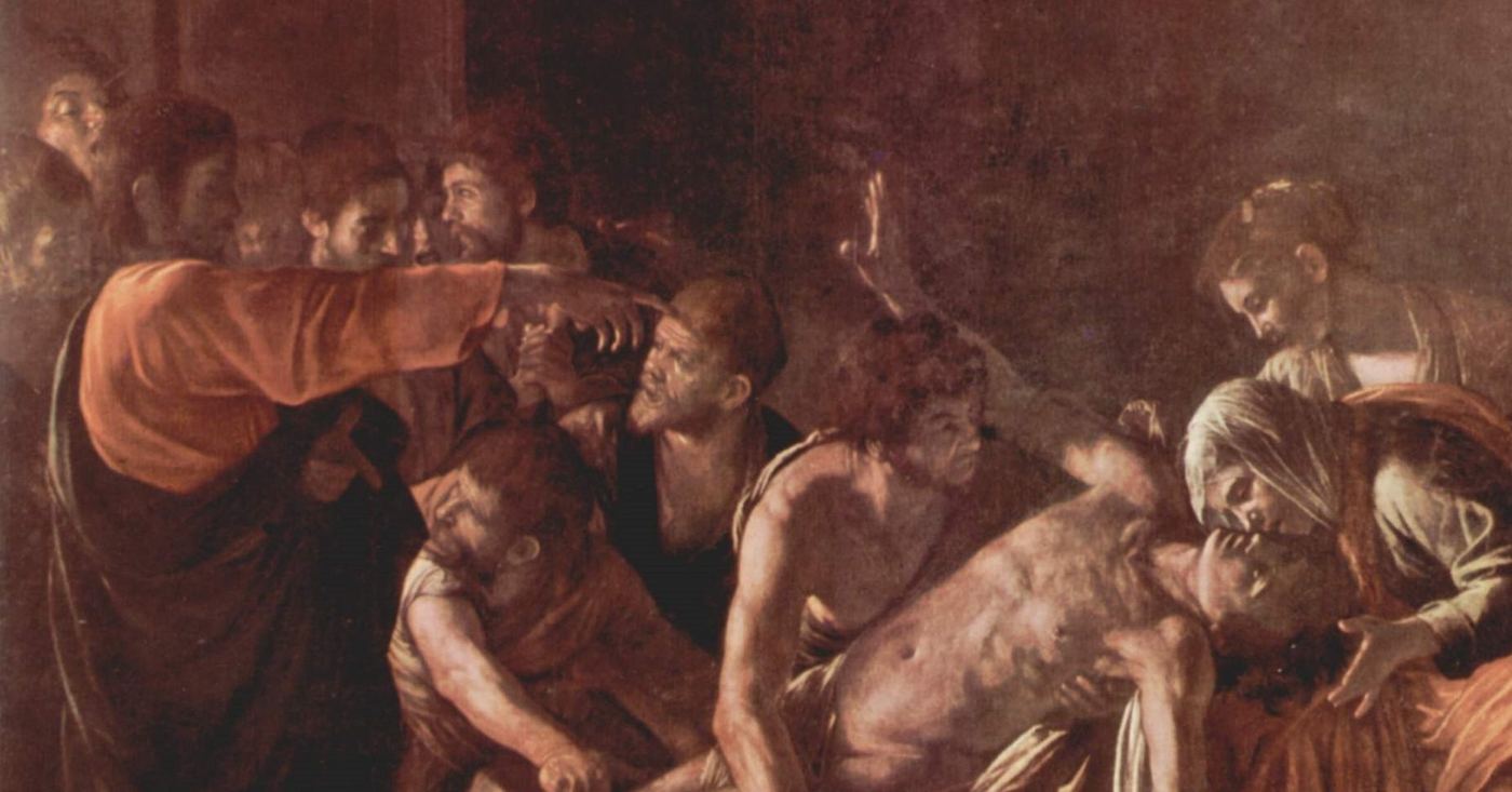 The Raising of Lazarus — detail