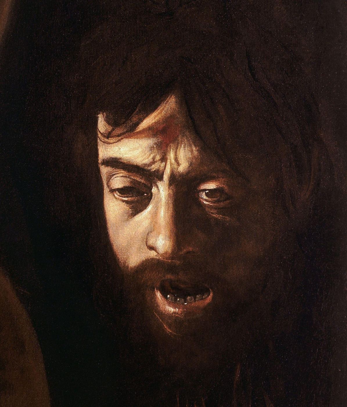 David with the Head of Goliath — the head of Goliath